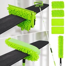 Ceiling Fan Cleaner Duster With 75'' Extension Pole Flexible Fan Duster For Ceil