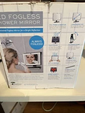 ToiletTree Products Deluxe LED Fogless Shower Mirror with Squeegee