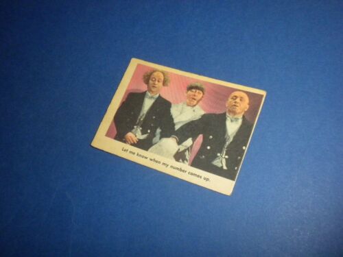 THE THREE/3 STOOGES #33 Fleer trading card 1959 Moe Larry Curly - Picture 2 of 5