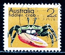 TIMBRE  AUSTRALIE  Y.T N° 800   CRABE  OBLITERE  SCAN CONTRACTUEL