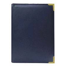Pioneer SM-57 Brass Corner 5x7 Photo Album Navy Blue (Same Shipping Any Qty)