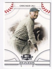 Joe Jackson 2008 Donruss Threads Card # 9 White Sox Auc