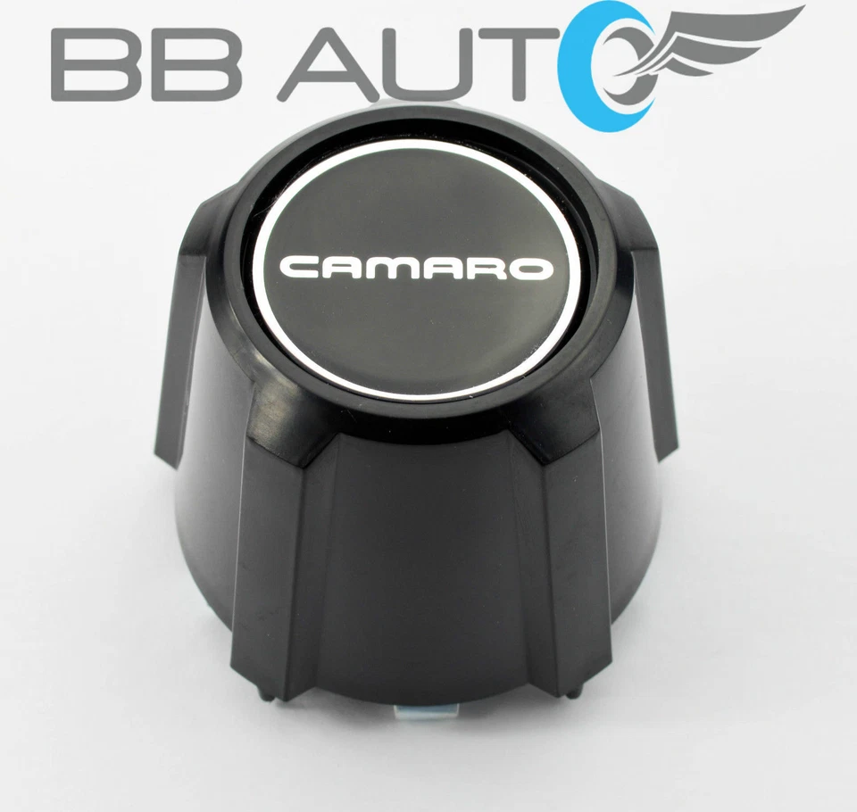NUEVO Juego de tapas centrales NEGRAS para llanta de aluminio Camaro / RS 15" 1982-1992 Foto 2 de 4