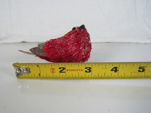 Sisal “Northern Cardinal” Clip On Ornament Christmas Or any Occasion - Picture 5 of 5