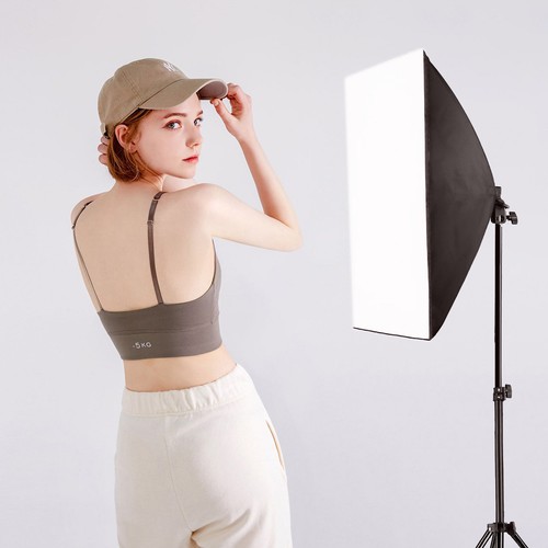 Professional Softbox Photography Lighting Kit W/ 3000K-6000K 15W LED Bulbs B4H8 - Picture 4 of 10