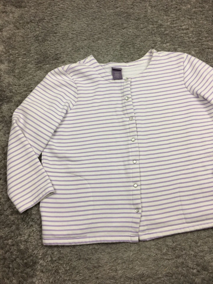 Suéter a Presión Laura Scott Perla Mujer Talla XL Blanco Púrpura Algodón Foto 3 de 4