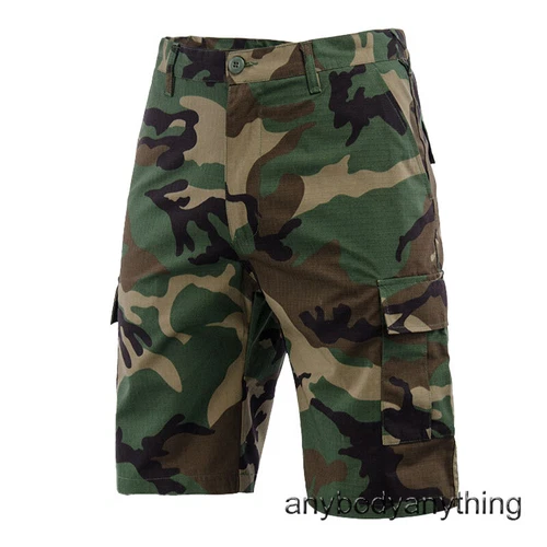 Mens BDU Cargo Shorts Outdoor Military Combat Shorts Tactical Casual Short Pants - Picture 3 of 26