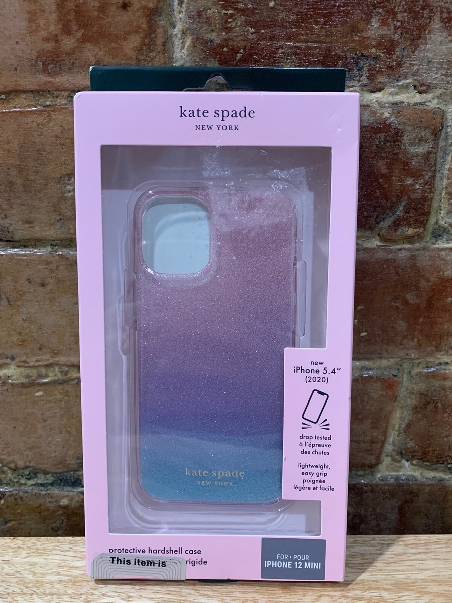 NEW! Kate Spade New York iPhone 12 Mini Ombre Glitter Pink Purple