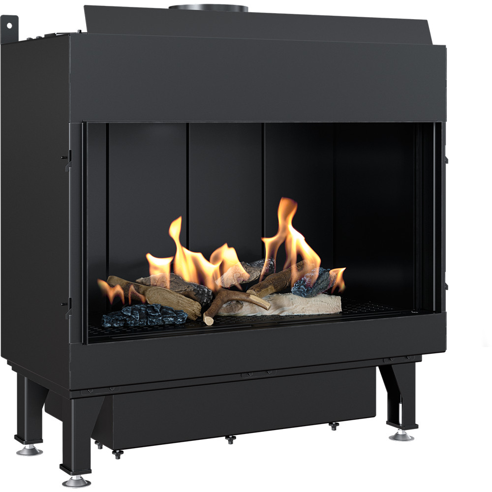 Chimenea de Gas LEO 70 afrontar propano butano ∅ 100/150 6,1 kW