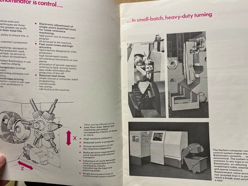 Alfred Herbert Catalog ~ Batchmatic 350 CND Turning Machine Lathe Tool Brochure - Picture 2 of 4