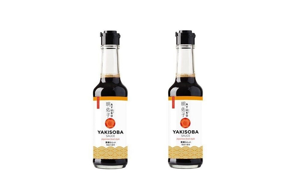 Yakisoba Sauce Doppelpack: 2 x 150ml AYUKO Würzsauce Sobasauce für Nudeln Ramen