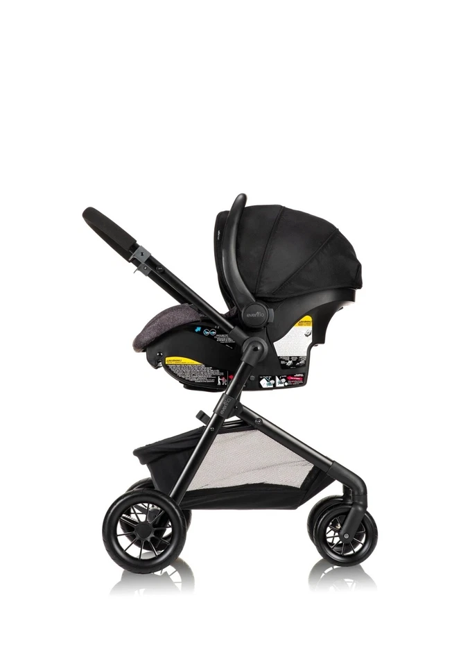 Sistema de viaje modular Evenflo Omni Plus con asiento infantil deportivo LiteMax orientado hacia atrás Foto 4 de 4
