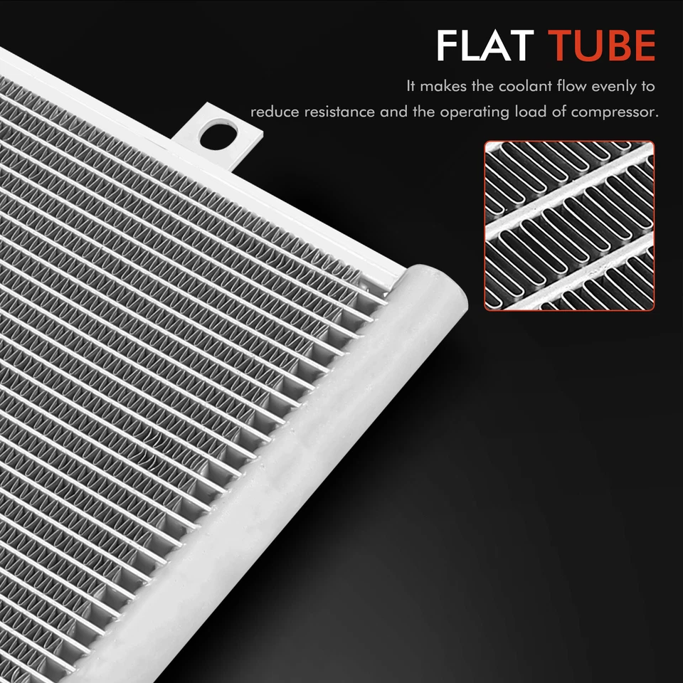 Condensador de aire acondicionado con soporte para Dodge Dakota 2005-2010 Mitsubishi Raider Ram Foto 3 de 4