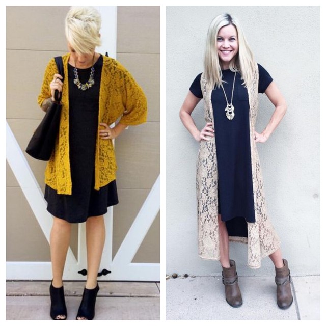 LULAROE Carly DRESS Small SOLID BLACK Pocket UNICORN Swing