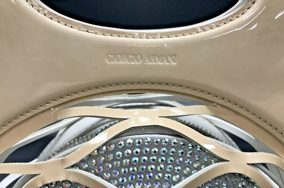 Bolso GIORGIO ARMANI CON ASA SUPERIOR CON CUENTAS Bolso de Moda Estilo Tostado/Beige - Certificado de Autenticidad Foto 2 de 4