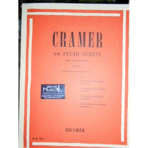 CRAMER J. B.: 60 STUDI SCELTI PER PIANOFORTE CON CD RICORDI