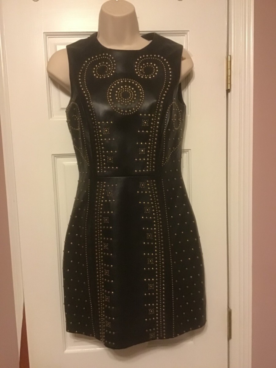 【関税＆送料込み】Versace Dresses NWT Versace Gold Black Hibiscus Print Mini Dress Size 38 IT