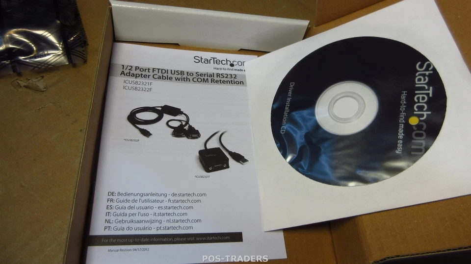 STARTECH ICUSB2321F 1-Port FTDI USB to Serial RS232 Adaptor Cable with COM - NEW - Bild 3 von 4