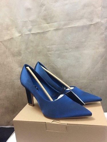 Zara BLU SCARPE CON TACCO ALTO RASO RIF: 6218 201 | eBay