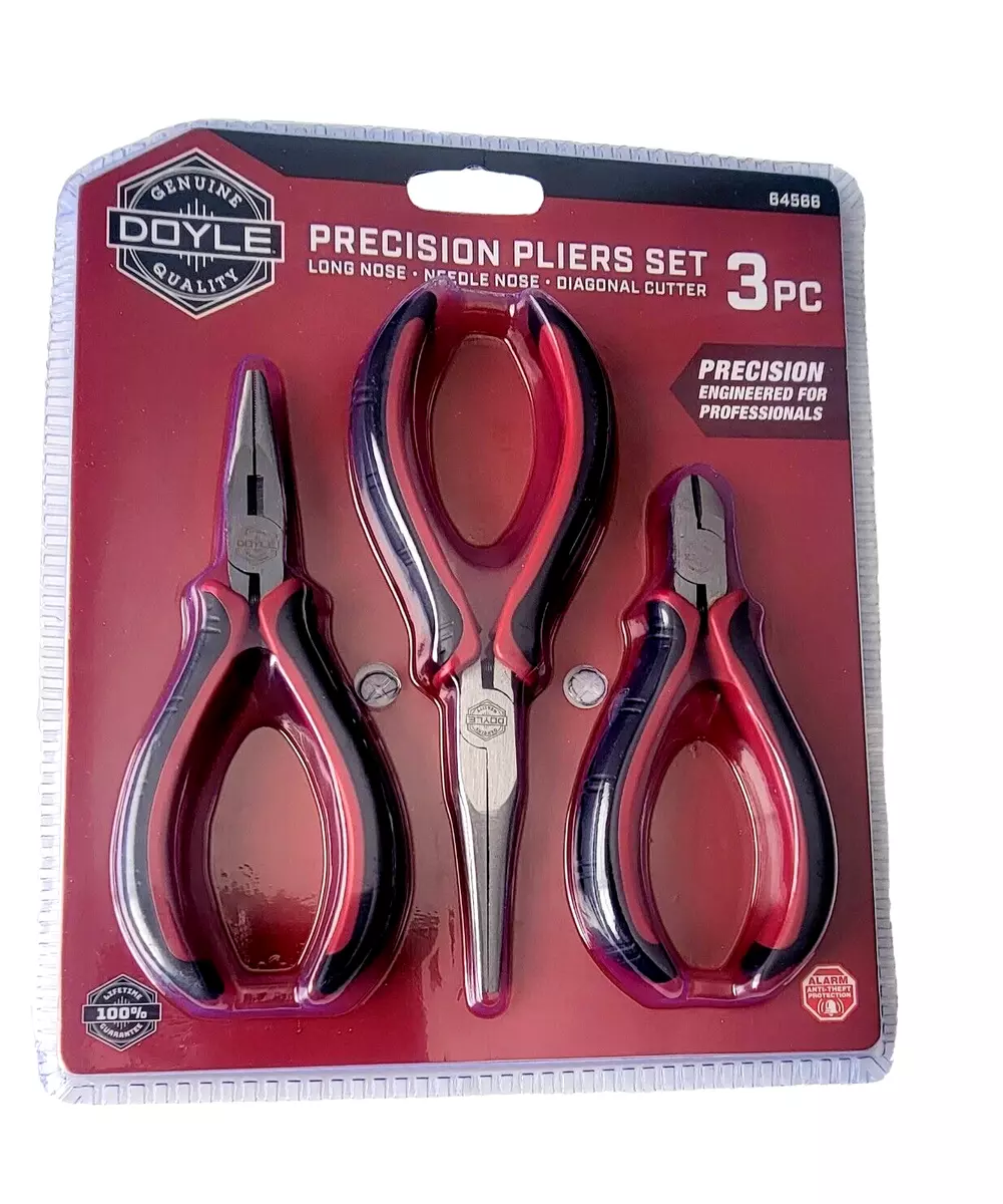 Doyle Precision Pliers Set 3-pc.long nose, needle nose, diagonal cutter