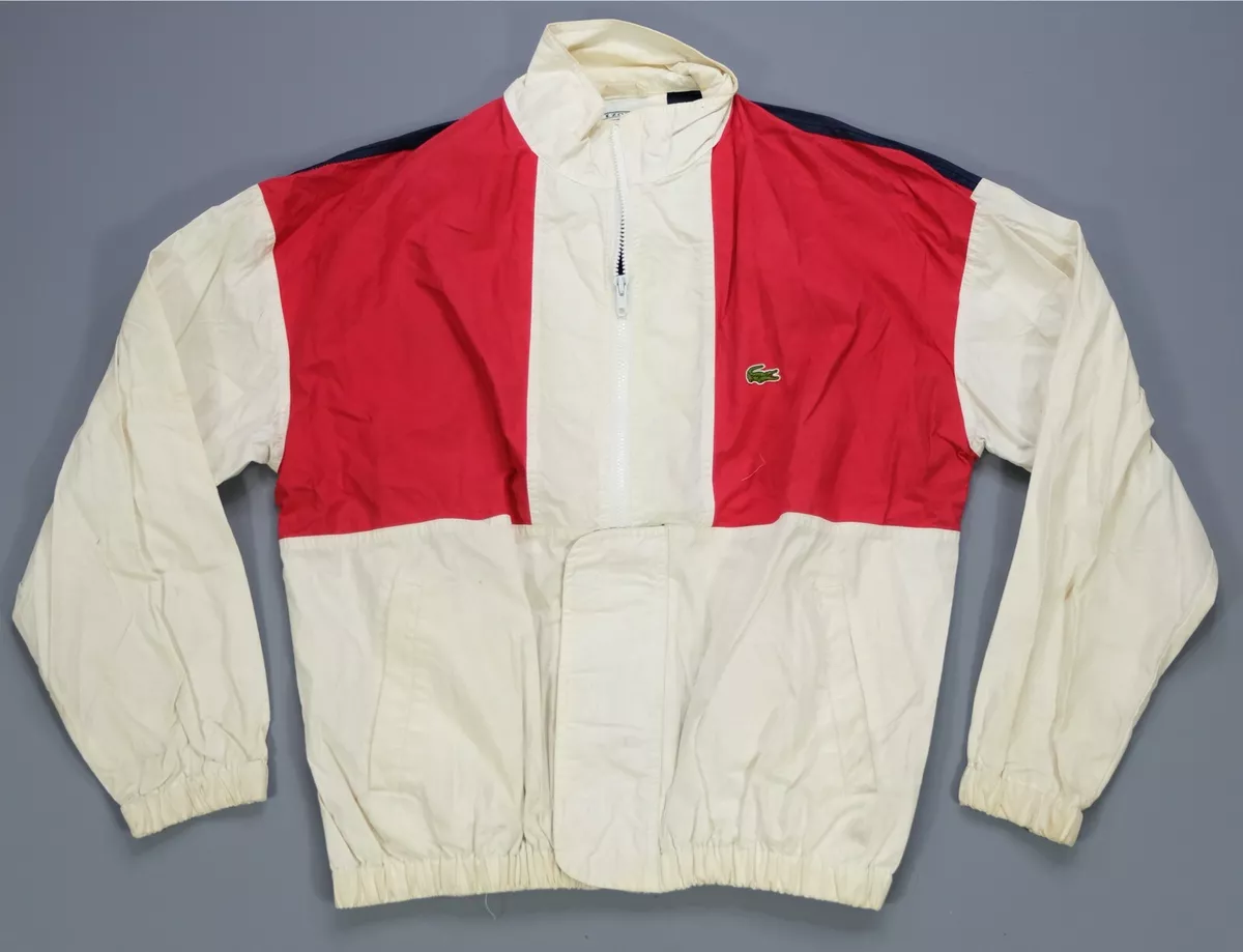 Coupe vent top lacoste rouge