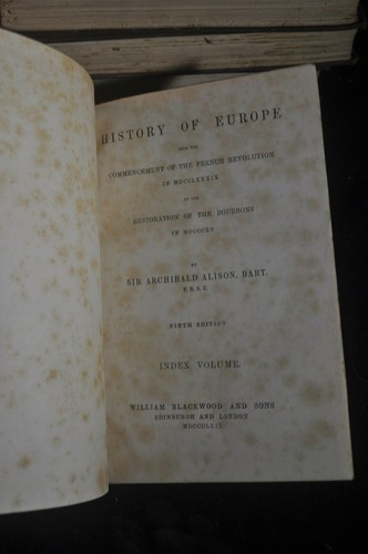 1866 *20 Volumes COMPLETE+* History of Europe From French Revolution A Alison - Picture 9 of 11