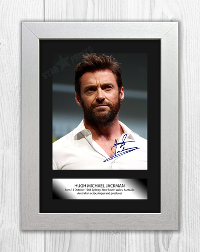 Hugh Jackman 1 A4 signed mounted photograph picture poster choice of frame - 第 4/10 張圖片
