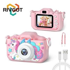 1080p Hd Digital Camera for Kids, 2.0-inch Screen, Silicone Case, Christmas Gift