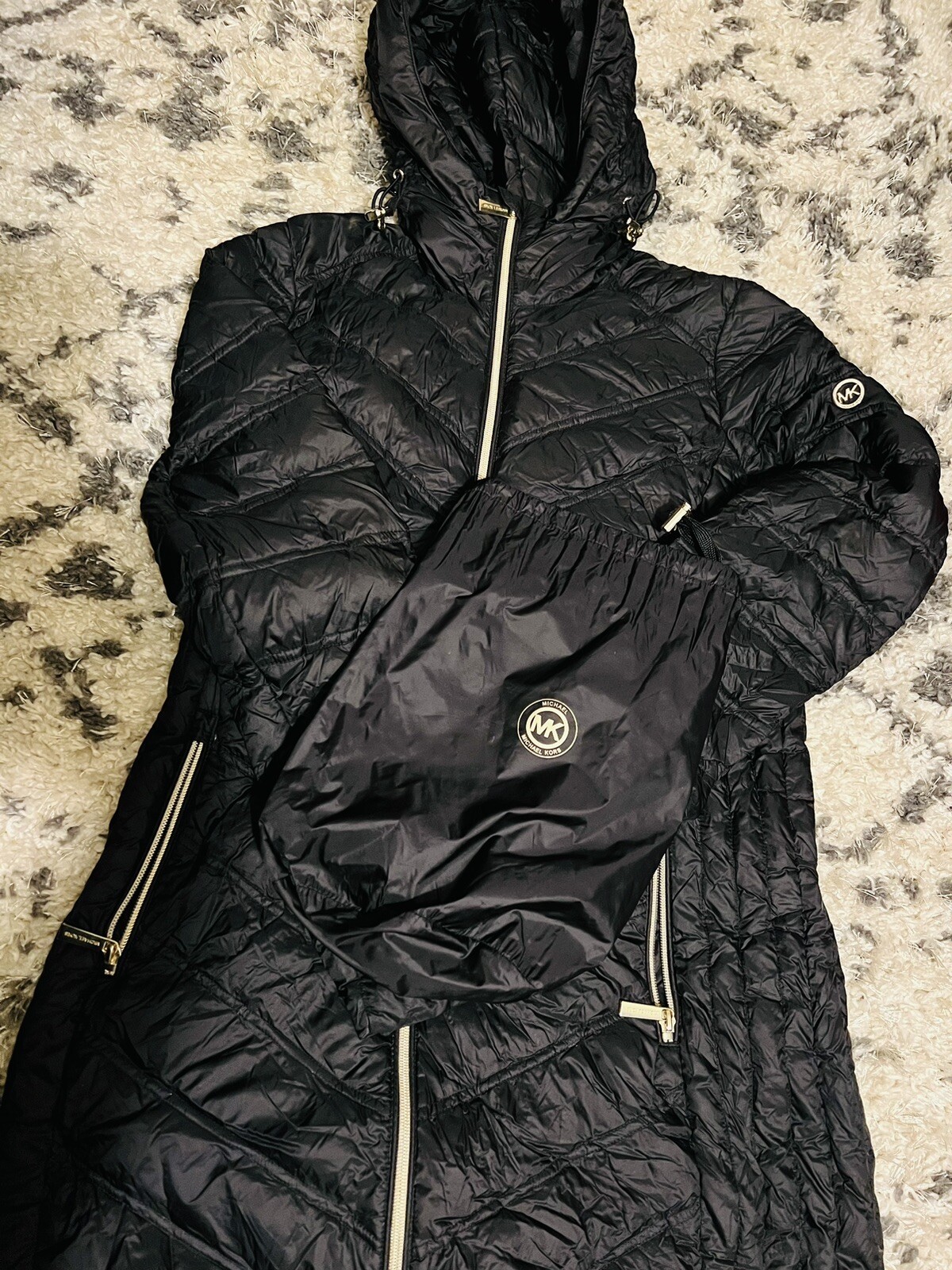 michael kors packable down jacket size x small - image 2