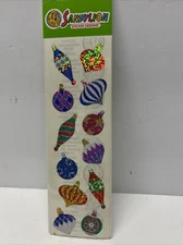 Vintage Sandylion Prismatic Stickers Holiday Christmas Ornaments Foil Sparkle