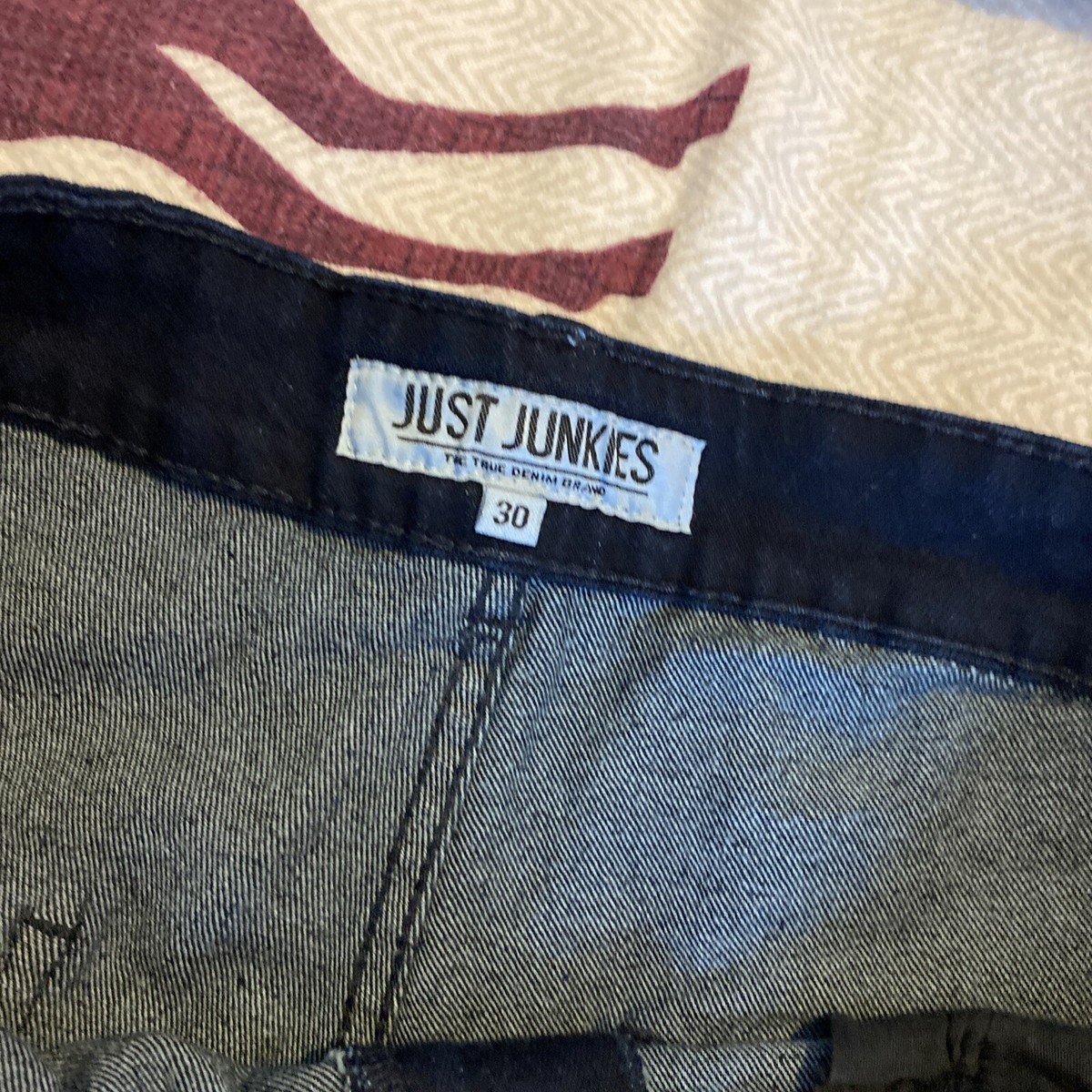 NEW Just Junkies Indigo Blue Carpenter Denim Jeans w 30 l 30 UK