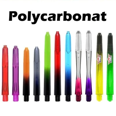 PROFIDART 6 Stück Dart Shafts Schäfte Polymer Deflectagrip Vignette Lightning Airstriper