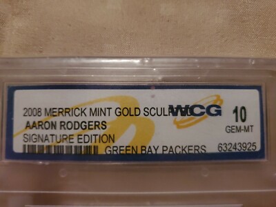 2008 Merrick Mint Gold Aaron Rogers Signature Edition Card