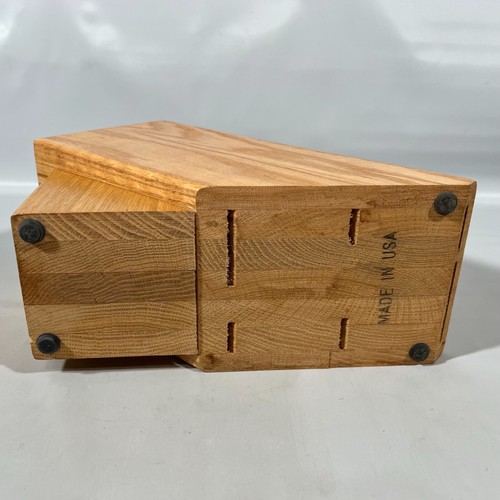 Cutco 6 Knife Block with 6 Slots/1 Hole Wood Kitchen Storage Made in USA - Picture 6 of 8