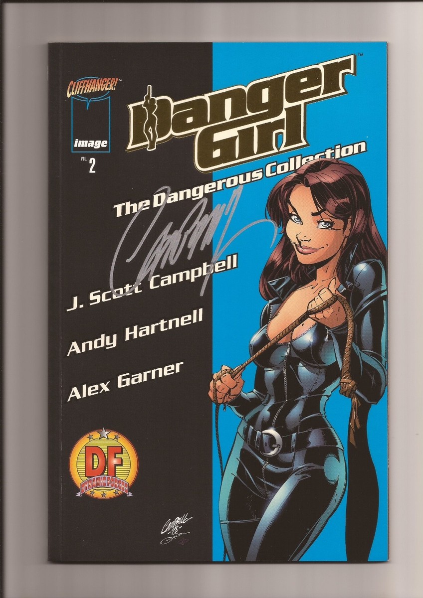 Danger Girl 1997 Gold Foil サイン入り DANGER GIRL PREVIEW #NN NM+