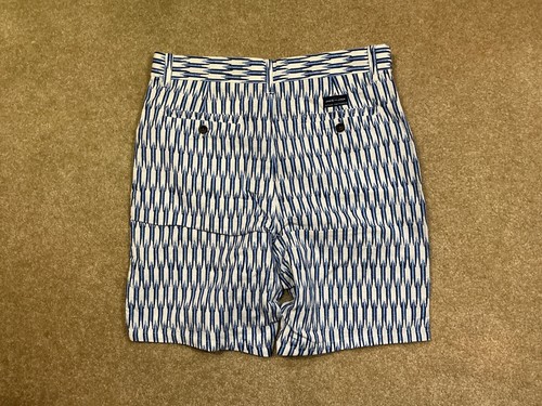 NWT Janie and Jack Boys Sz 14 Ikat Print Linen Bermuda Shorts Blue White $40.50 - Picture 5 of 5