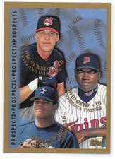DAVID ORTIZ RICHIE SEXSON ROOKIE 1998 TOPPS TOPS PROSPECTS 257 TWINS RED SOX