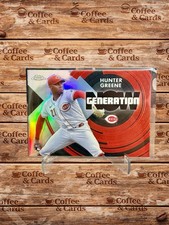 Topps 2022 Chrome Update Generation Now Hunter Greene Cincinnati Reds #GNC-21 RC