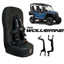 Utvma Yamaha Wolverine Bump Seat With Off Road Buckle Black Harness