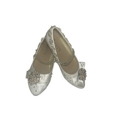 Bridal Wedding Engagement White Classic Shoes Sz 7.5 Pearls Flowers Rhine Lux