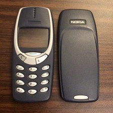 Genuine Original Nokia 3310 3330 Housing Front Fascia Case, Battery Cover Keypad