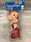 Vintage New Sealed Hong Kong Vinyl Head Figural Squeeze Toy  w/Protrusive Tongue