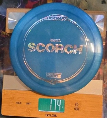 Discraft First Run Z Scorch Blue - NO INK 9/10 Silver Flower Foil
