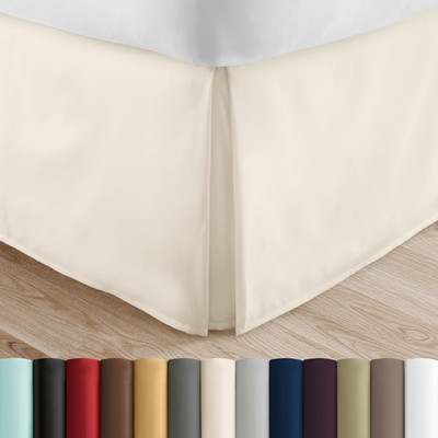Linen Market Bed Skirt - Ultra Soft Microfiber - Easy Fit 14 Inch Tailored Drop