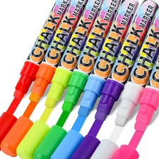 Window Chalk Markers for Cars, Liquid Chalk Marker Pens for Glass, Wet Erase Mar