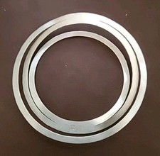 925 Solid STERLING SILVER BANGLE Single Piece SEAMLESS 3-BAND BRACELET modernist