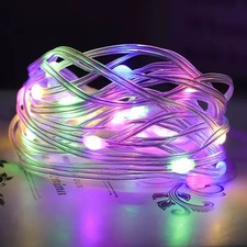 Flexible LED Lichterkette flach Außen Wasser...