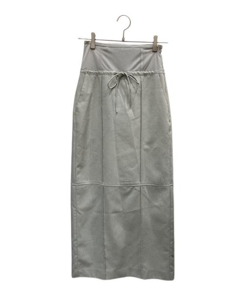 Ameri Gray Polyester Tuck Pencil Corset Skirt Siz… - image 1