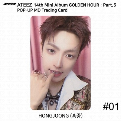 ATEEZ 14th Mini Album Golden Hour Part.5 POP-UP STORE Trading Card