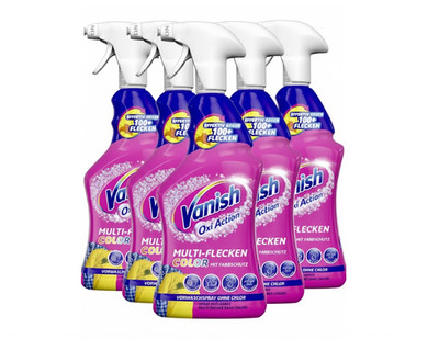 VANISH OXI ACTION 6x 0,75L Fleckenentferner Universal für Textilien Fleckentfer